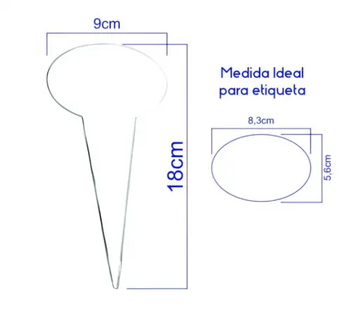 Kit Placa Acrílico para Sabor Gelato, Sorvete e Açaí -10 Und
