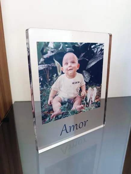 Porta Retrato em Acrílico Cristal 10mm