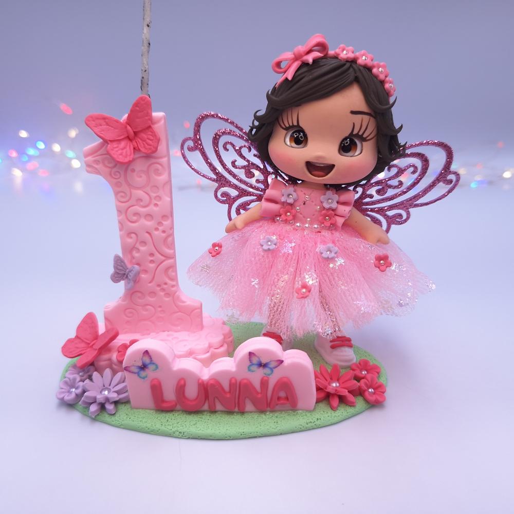 Topo de bolo jardim encantado biscuit personalizada
