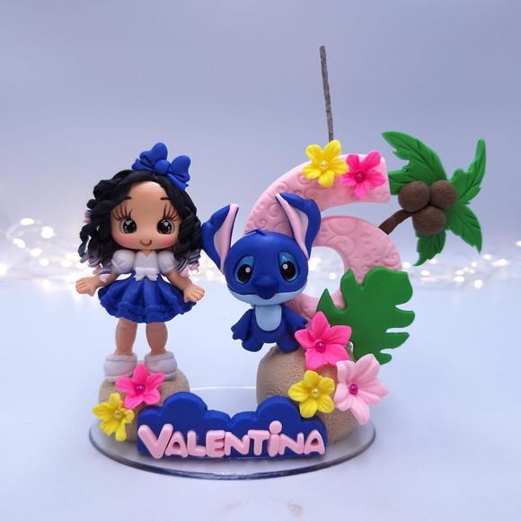 Mini Topo Stitch com Bonequinha Biscuit