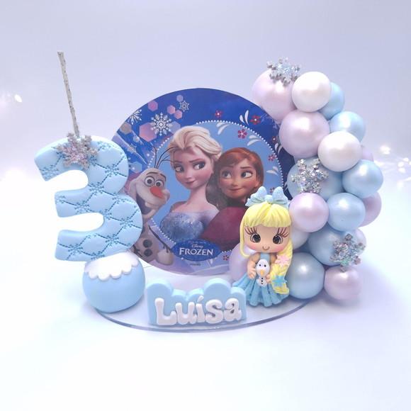 Topo Vela Cenario Frozen