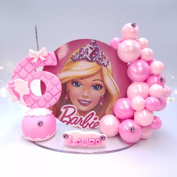 Vela Cenário Barbie Topo de Bolo