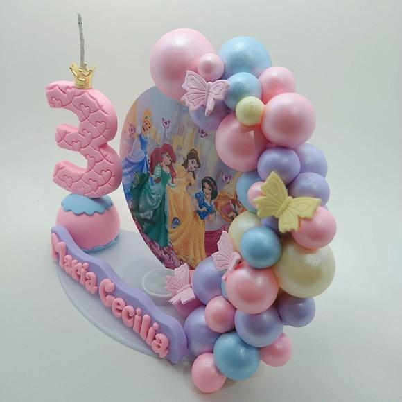 Vela cenário princesas