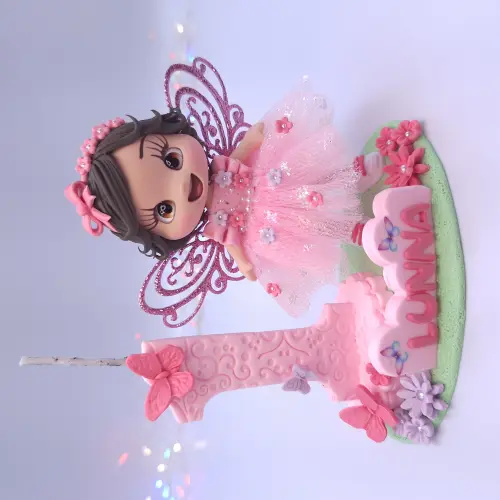 Topo de bolo jardim encantado biscuit personalizada