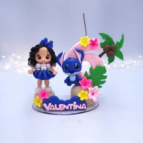 Mini Topo Stitch com Bonequinha Biscuit