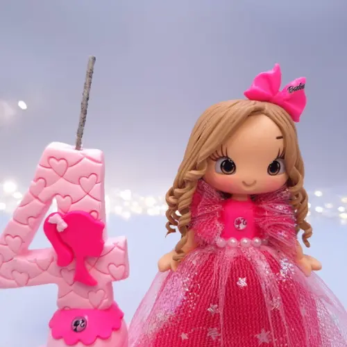 Topo de Bolo Barbie Biscuit