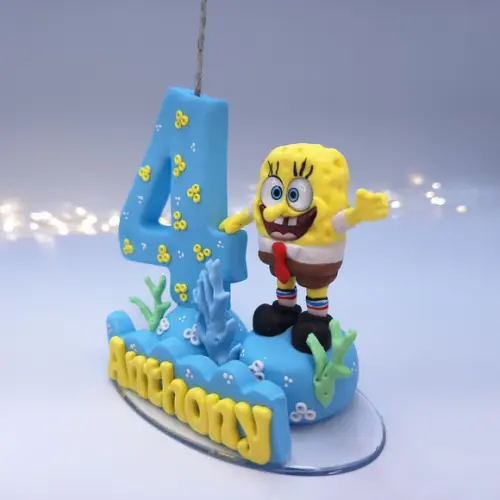 Topo de Bolo Bob Esponja Biscuit