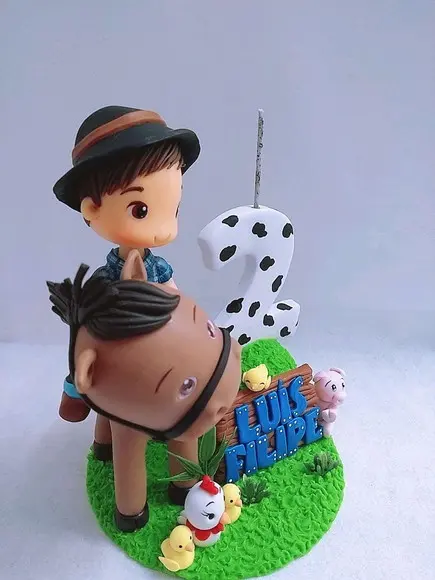 Topo de bolo fazendinha