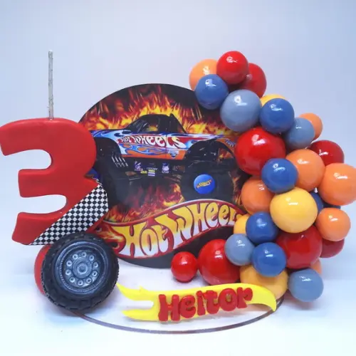Vela Cenário Hot Wheels Topo de Bolo