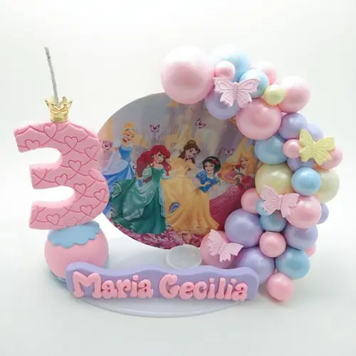 Vela cenário princesas