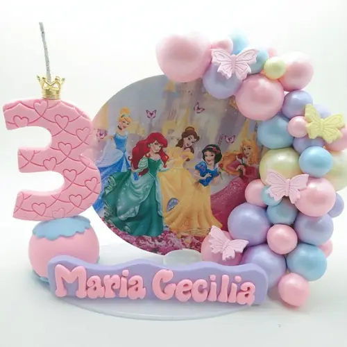 Vela cenário princesas