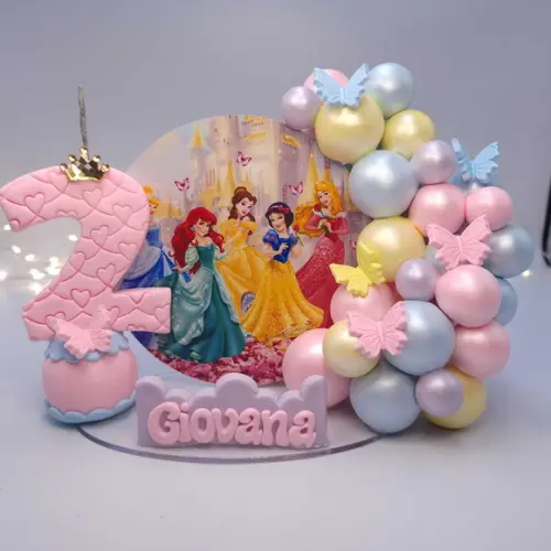 Vela Cenário Princesas