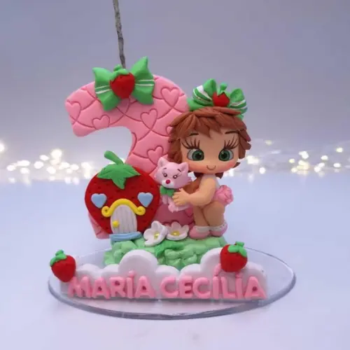 Vela Moranguinho Baby Biscuit
