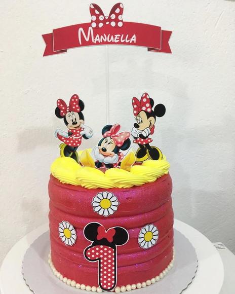 Arquivo digital - Topo de bolo Minnie