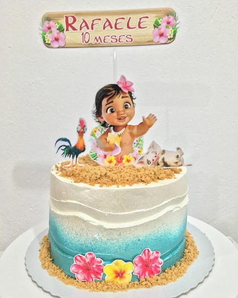 Arquivo digital - Topo de bolo Moana baby