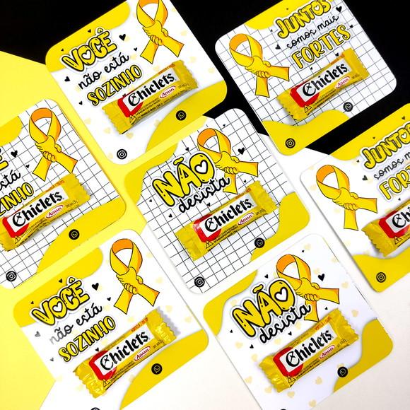 Card Com Chiclets Setembro Amarelo