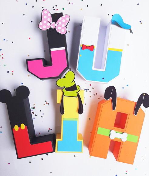 Letra 3d Mickey
