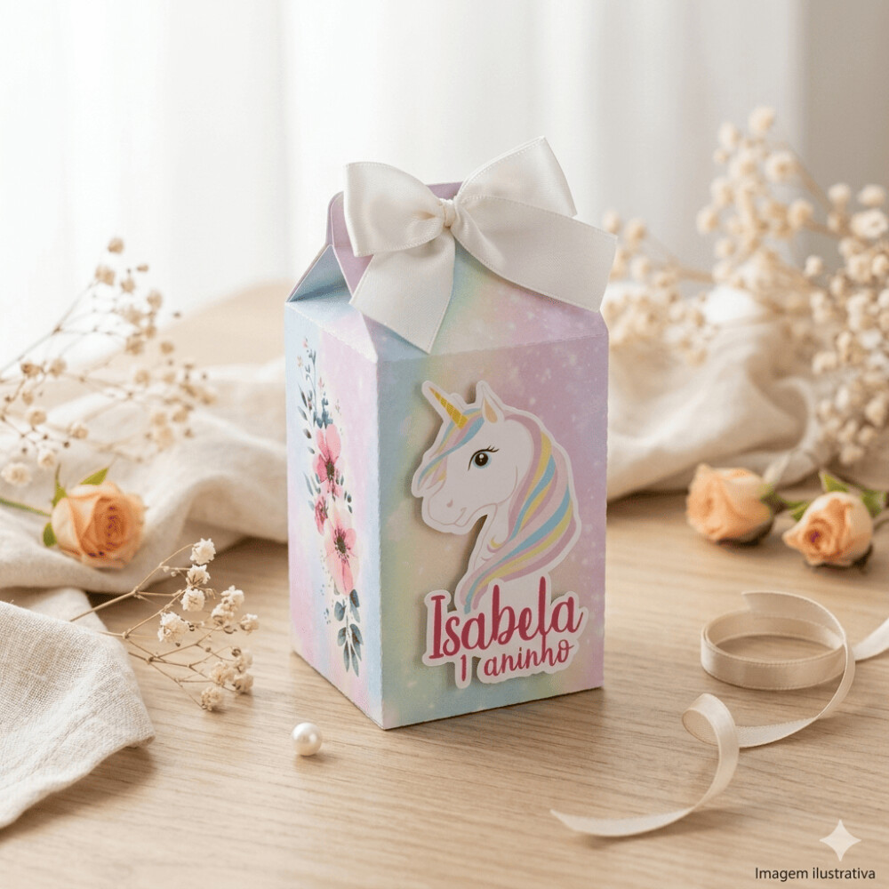 Caixa milk unicornio