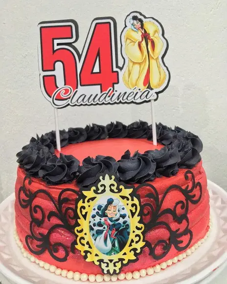 Arquivo digital - Topo de bolo Cruella