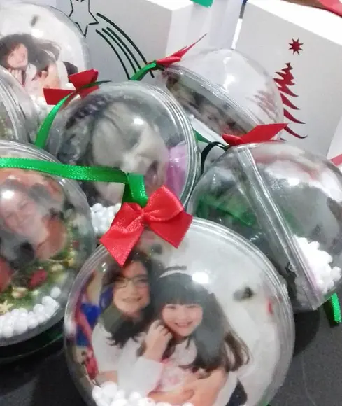 Bola de Natal com Foto
