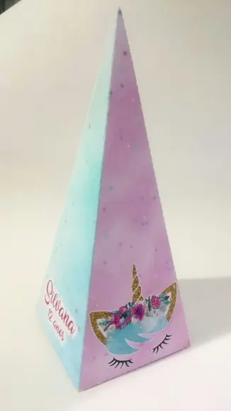 Caixa Cone Unicórnio
