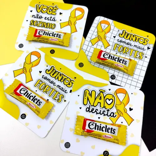 Card Com Chiclets Setembro Amarelo