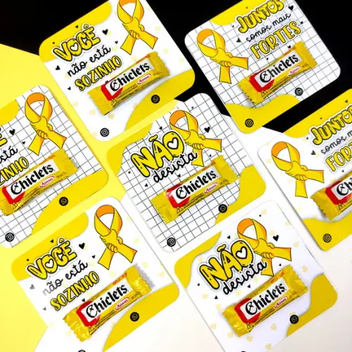 Card Com Chiclets Setembro Amarelo