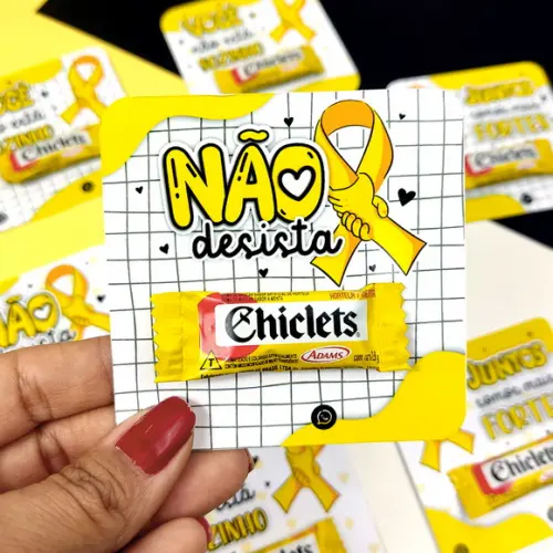 Card Com Chiclets Setembro Amarelo