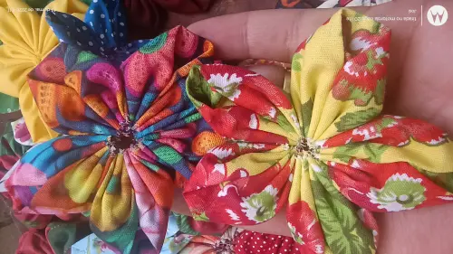 Flores de fuxico