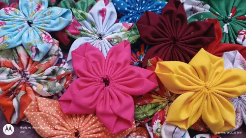 Flores de fuxico