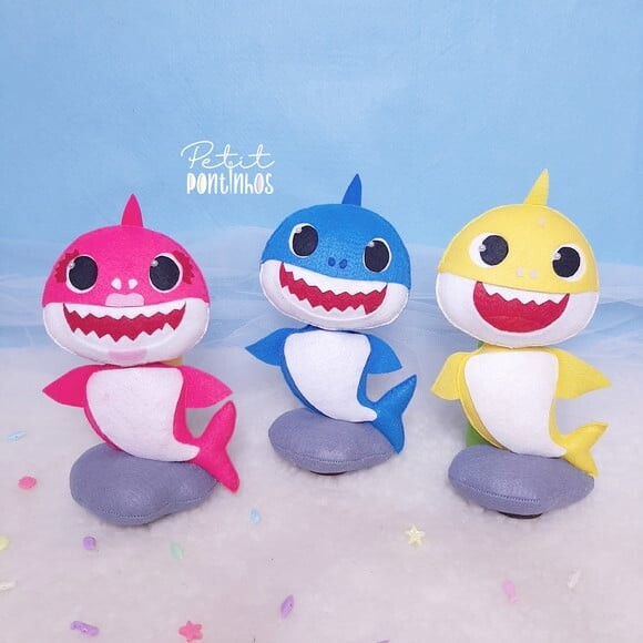 Baby Shark Centro de Mesa | 17cm | Leia a Descrição
