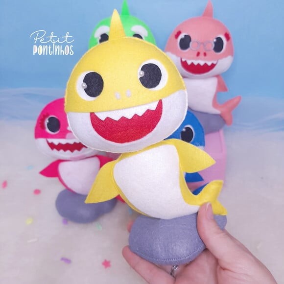 Baby Shark Centro de Mesa | 17cm | Leia a Descrição
