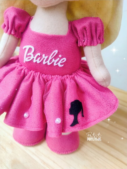 Boneca Barbie em Feltro 30cm (valor Unitário)