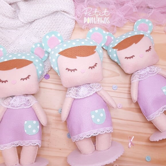 Bonecas Metoo Cute Dolls Feltro 20cm