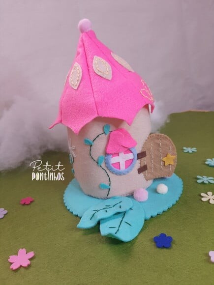 Casinha de Boneca em Feltro| Casa de Fadas