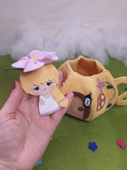 Casinha de Boneca em Feltro | Casa Bule Lúdica