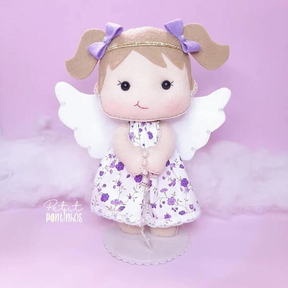 Centro de Mesa Anjinha Personalizada 20cm (valor Unitário)