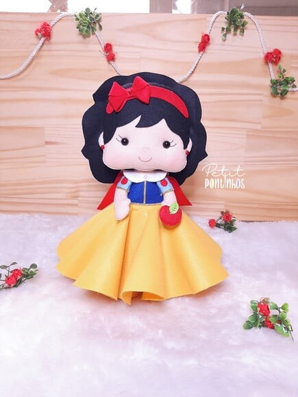 Centro de Mesa Branca de Neve Kit (3 Peças)