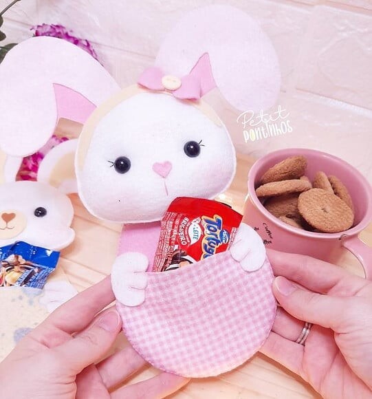 Coelhinhos Porta Bombom (não Acompanha Chocolate) Valor Unit