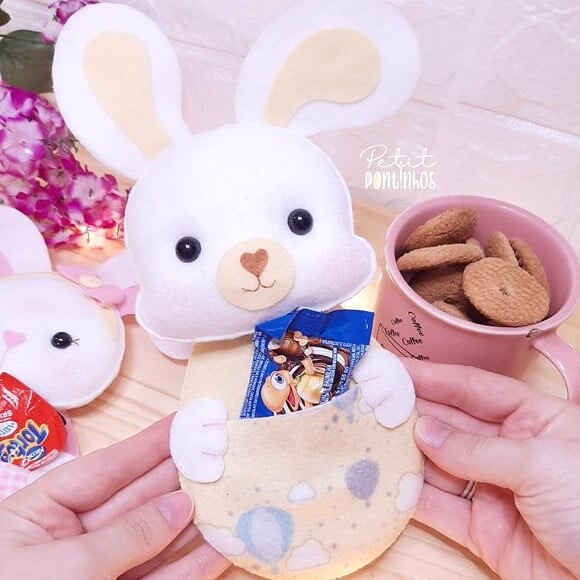 Coelhinhos Porta Bombom (não Acompanha Chocolate) Valor Unit