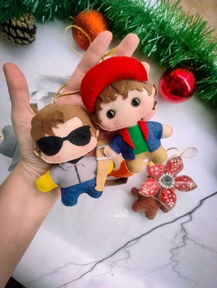 Kit Pingentes Natalinos Stranger Things (6 Peças)