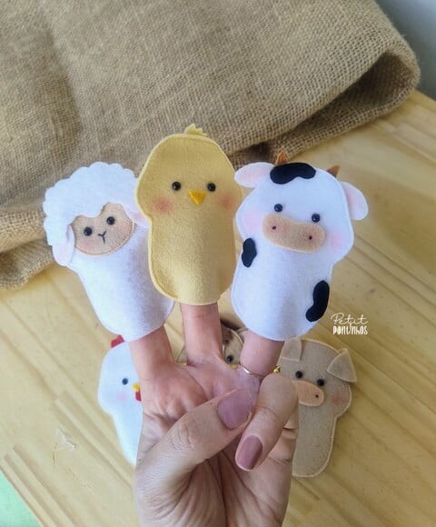 Lembrancinha Fazendinha Dedoches (valor Unitário)