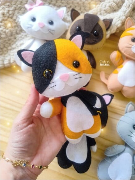 Lembrancinha Gatinho 15cm - Adote Um Gatinho(valor Unitário)