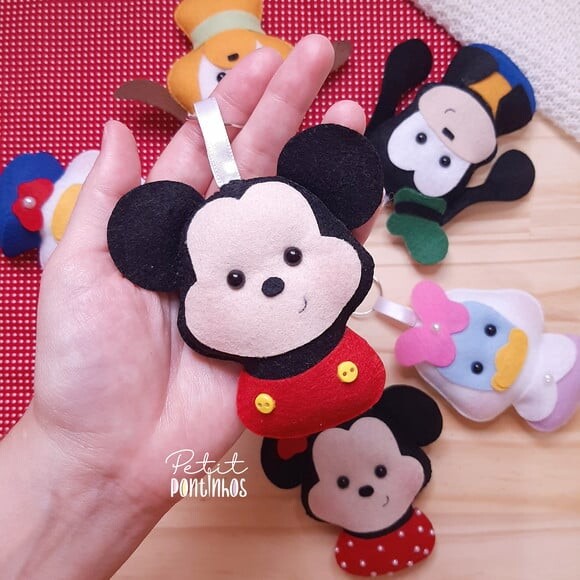 Lembrancinha Turma do Mickey Chaveiro