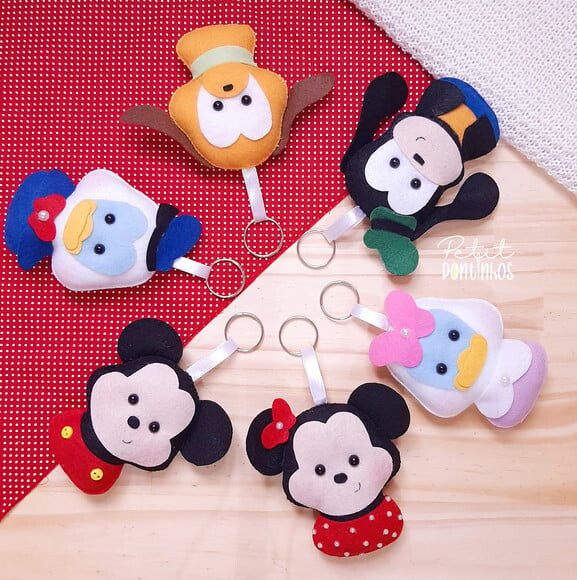 Lembrancinha Turma do Mickey Chaveiro