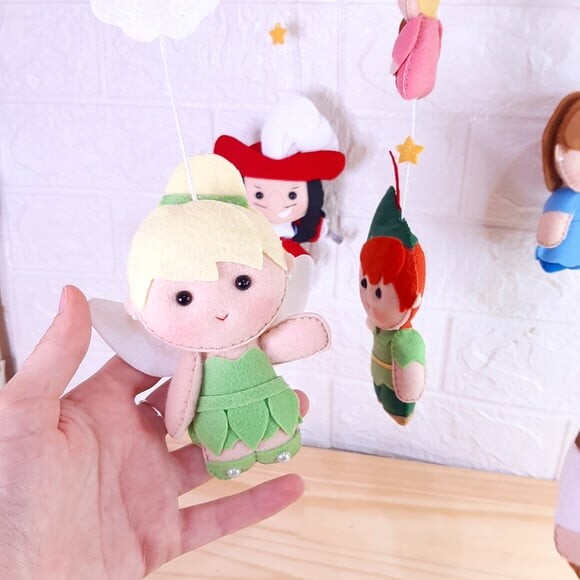Mobile Peter Pan em Madeira Pinus