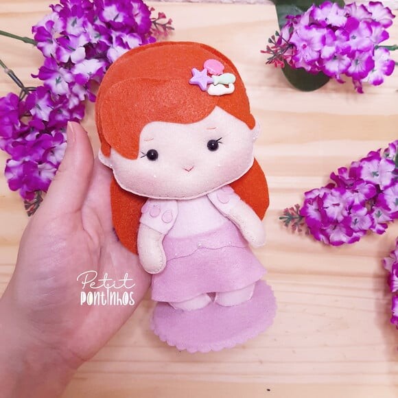 Princesas em Feltro Kit de 15cm (10 Peças)