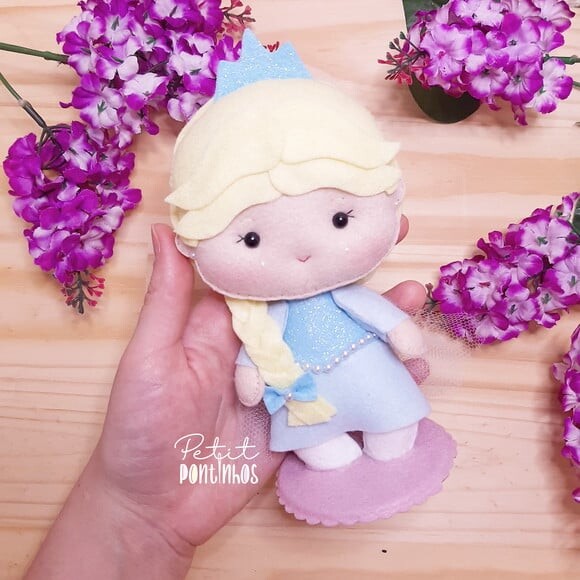 Princesas em Feltro Kit de 15cm (10 Peças)