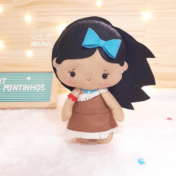 Princesas em Feltro Kit (14 Princesas) 20cm
