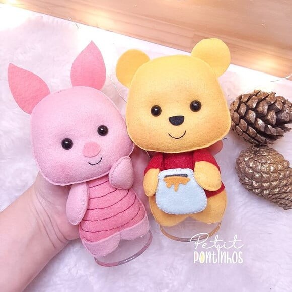 Turma do Ursinho Puff Kit 6 Peças com 13cm